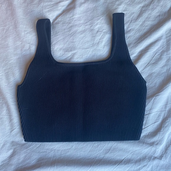 Babaton Sculpt Knit Squareneck Cropped Tank - Picture 3 of 4